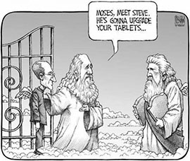 Steve Jobs mets Moses